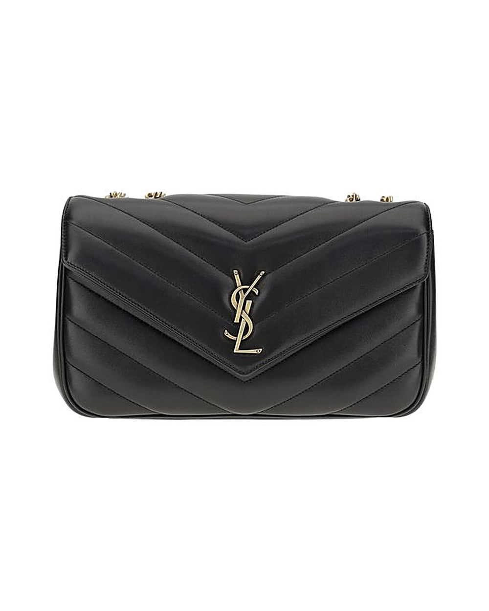 Saint Laurent Black Lamb Ovis Aries Aries Shoulder Bag