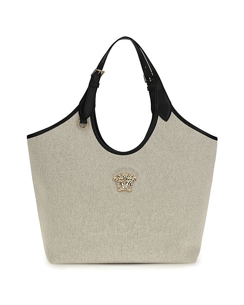Versace Beige Cotton Shoulder Bag