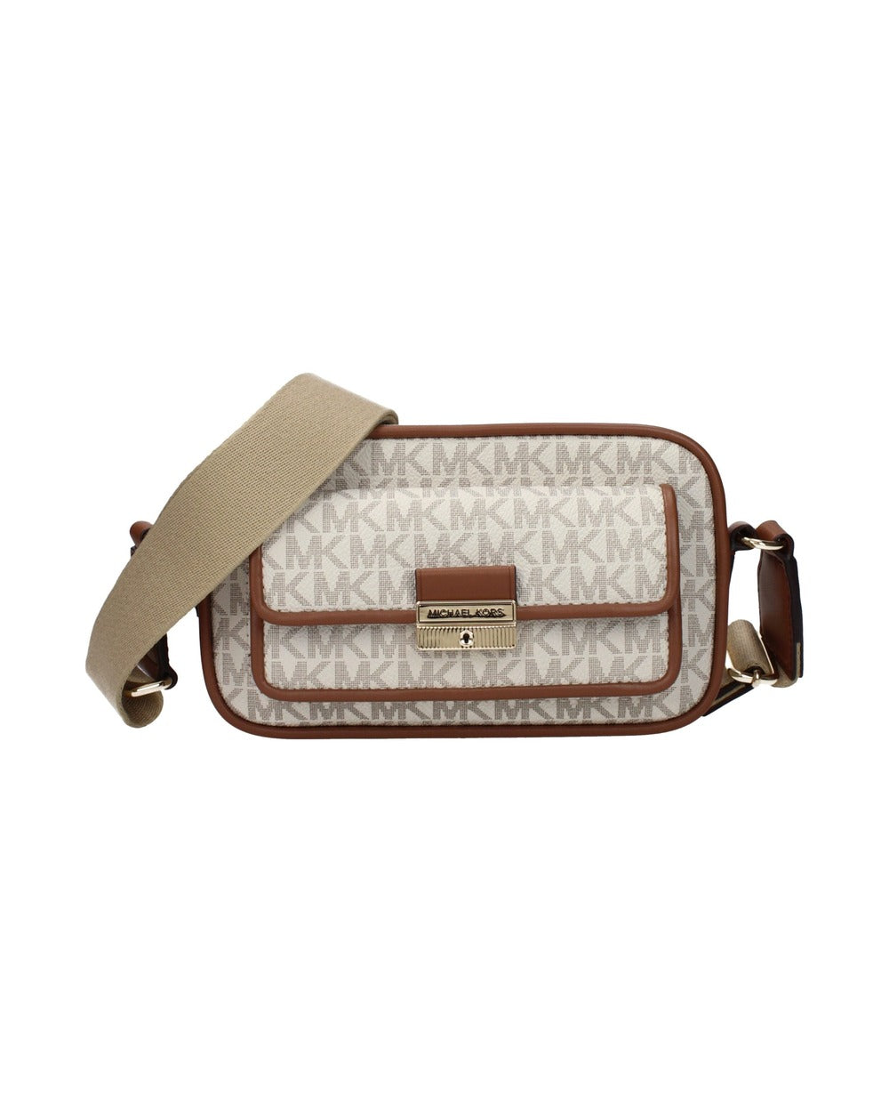 Michael Kors Beige Fabric Crossbody Bag