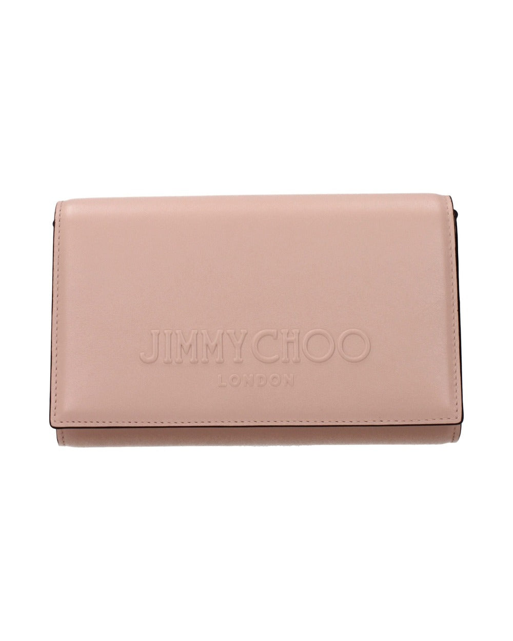 Jimmy Choo Pink Leather Clutch Bag