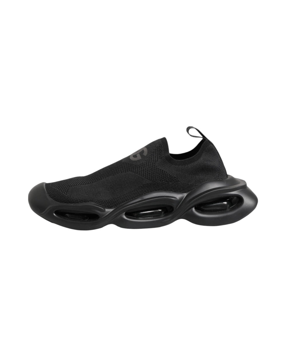 Dolce & Gabbana Black Slip On Wave Low Top Sneakers Shoes