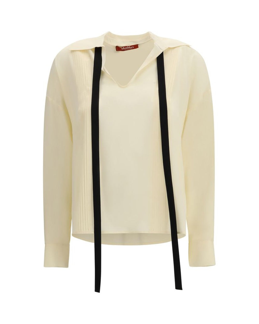 Max Mara Beige Silk Blouse