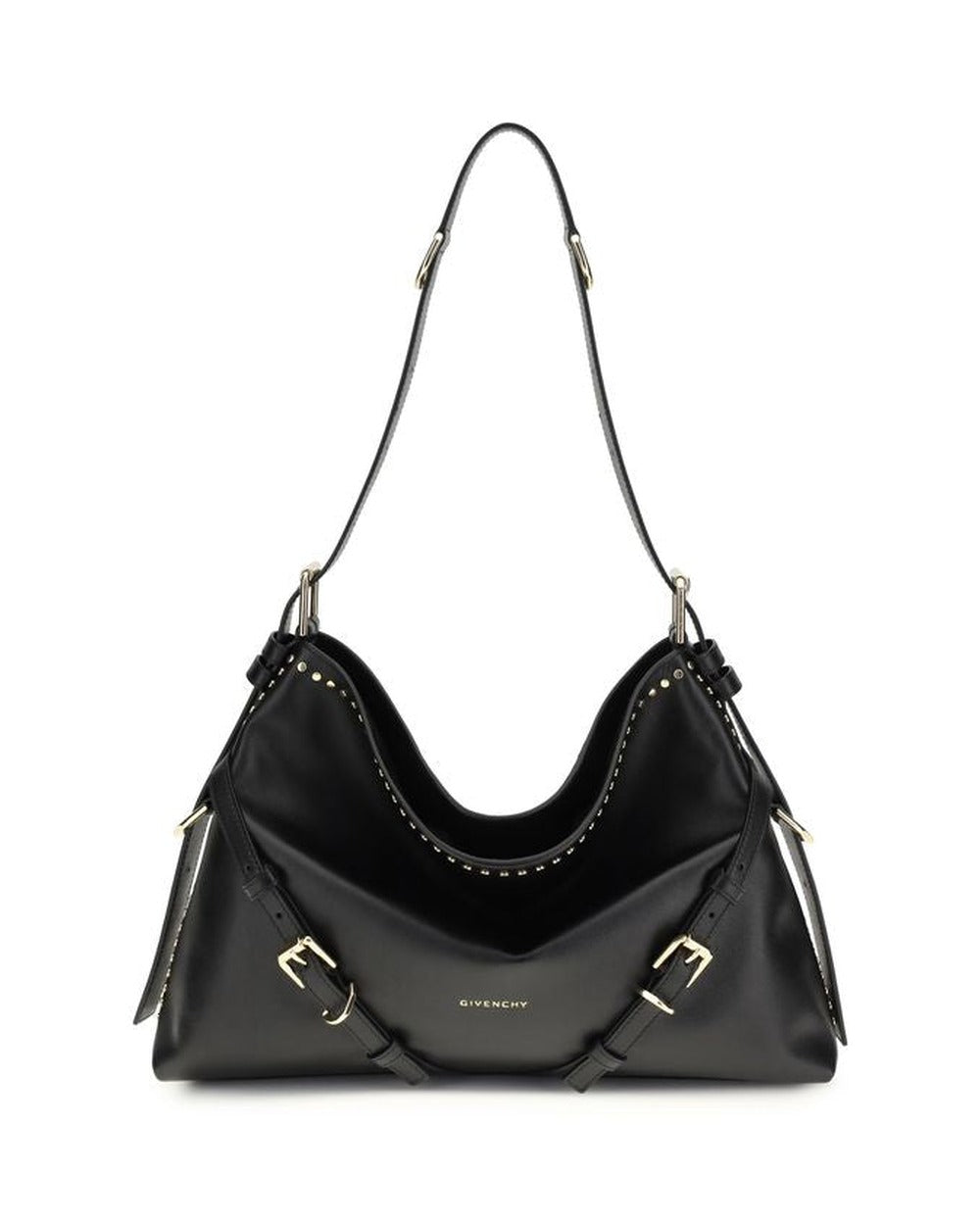 Givenchy Black Calf Leather Bos Taurus Shoulder Bag