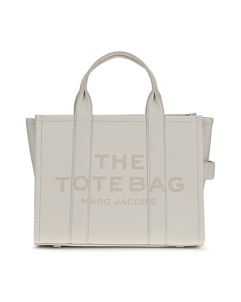 Marc Jacobs White Calf Leather Bos Taurus Handbag