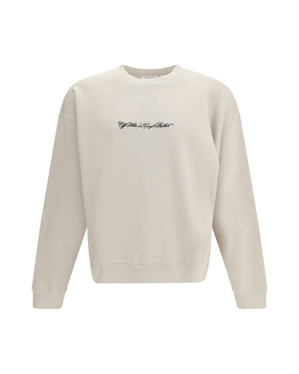 Off-White Beige Cotton Sweatshirt