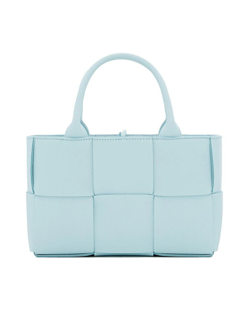 Bottega Veneta Blue Lamb Leather Tote Bag
