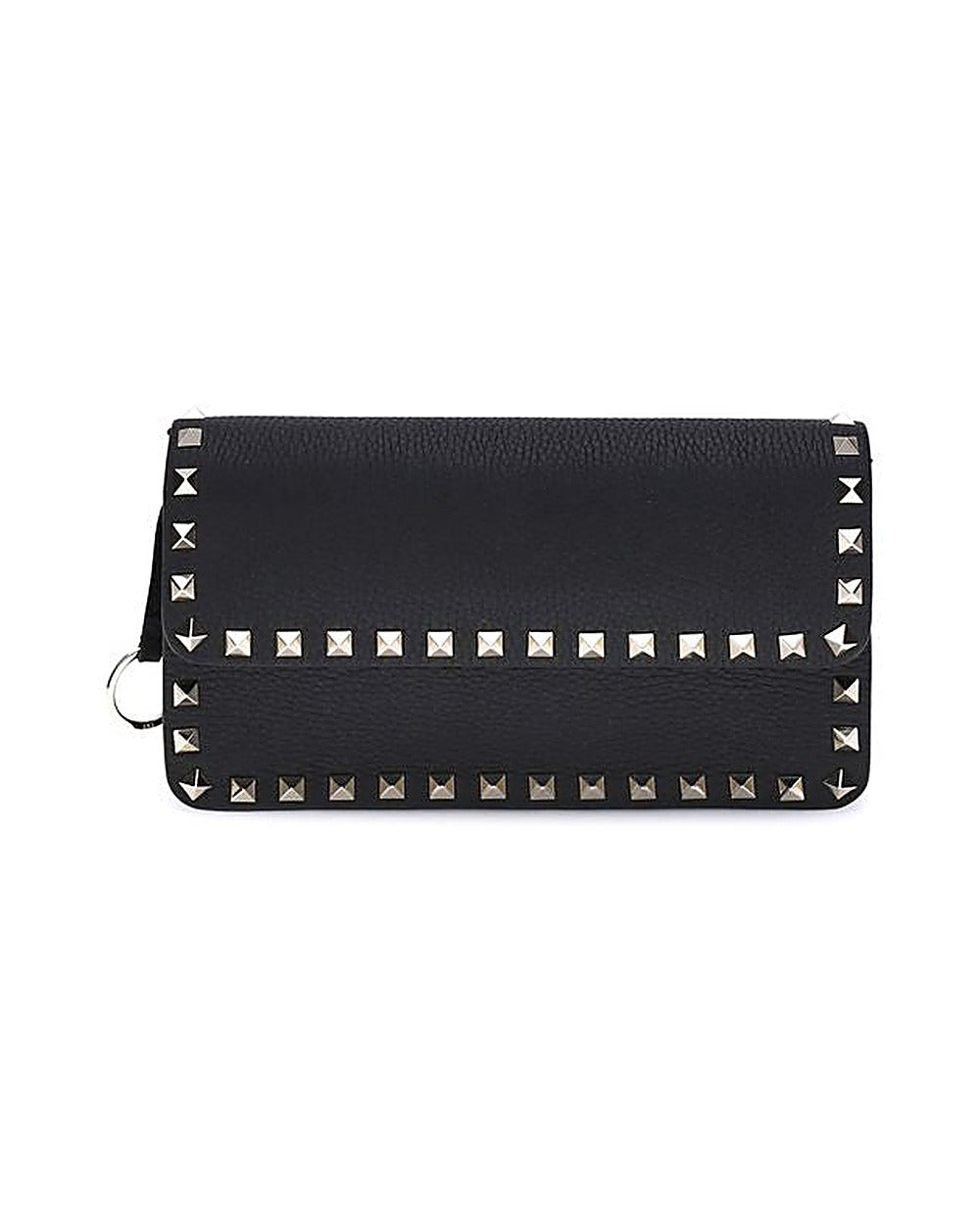 Valentino Garavani Black Calf Leather Bos Taurus Wallet
