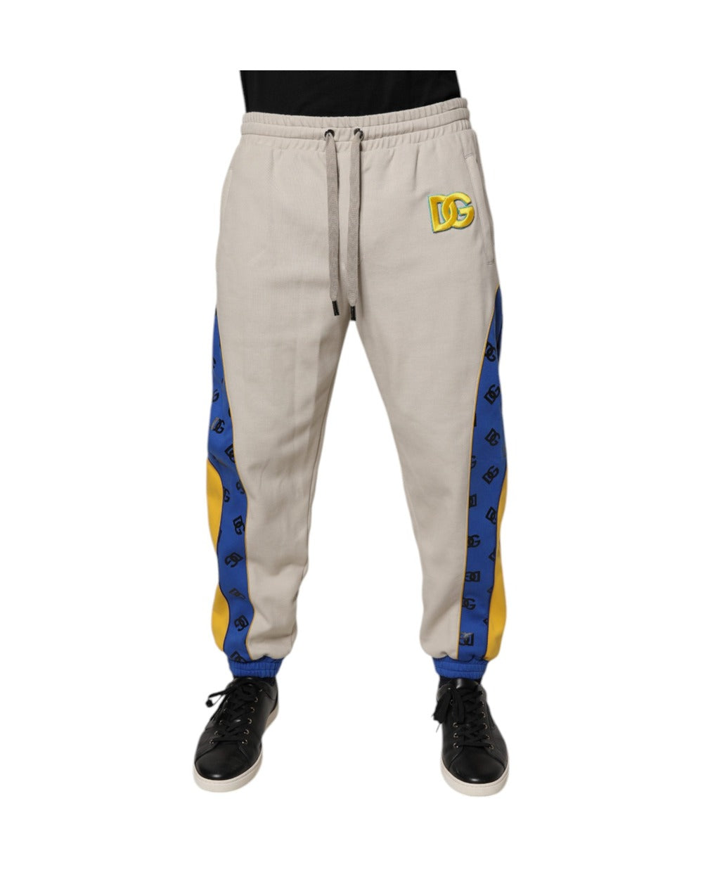 Dolce & Gabbana Multicolor Cotton DG Jogger Sweatpants Pants
