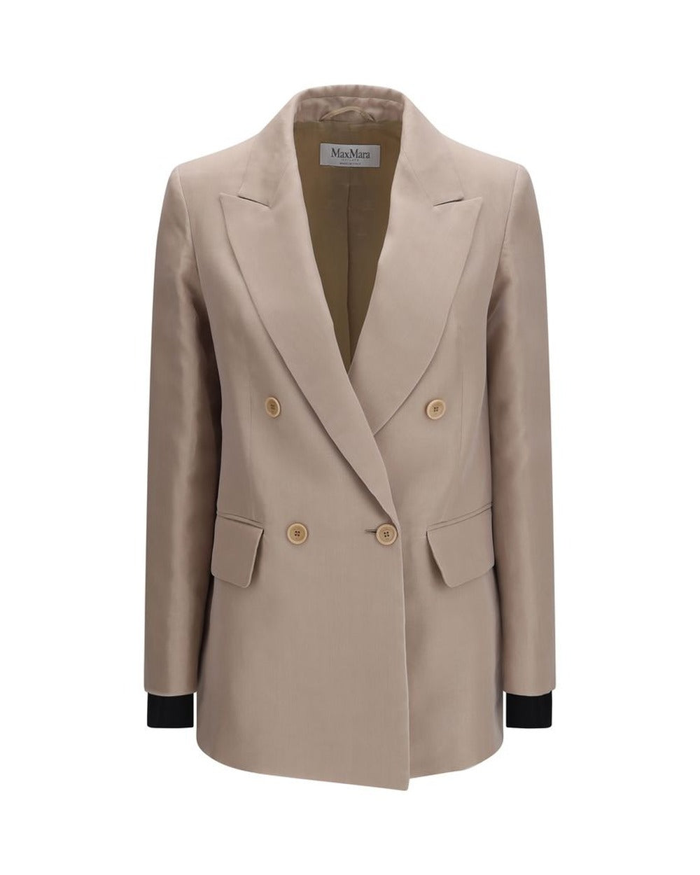 Max Mara Beige Silk Blazer