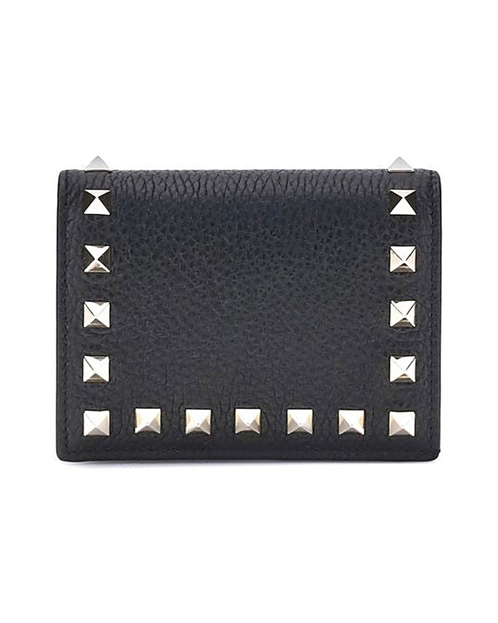 Valentino Garavani Black Calf Leather Bos Taurus Wallet