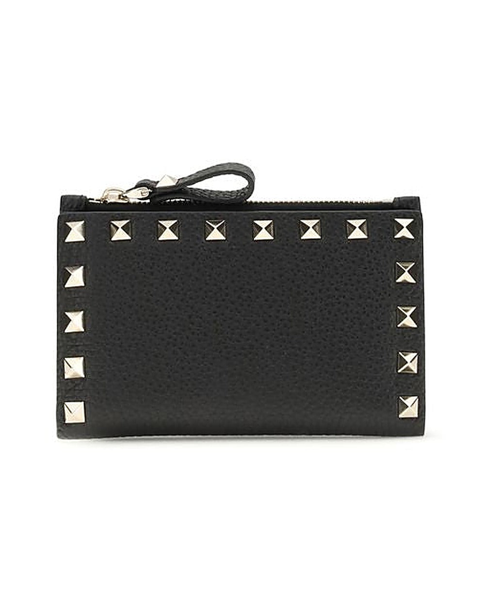 Valentino Garavani Black Calf Leather Bos Taurus Wallet