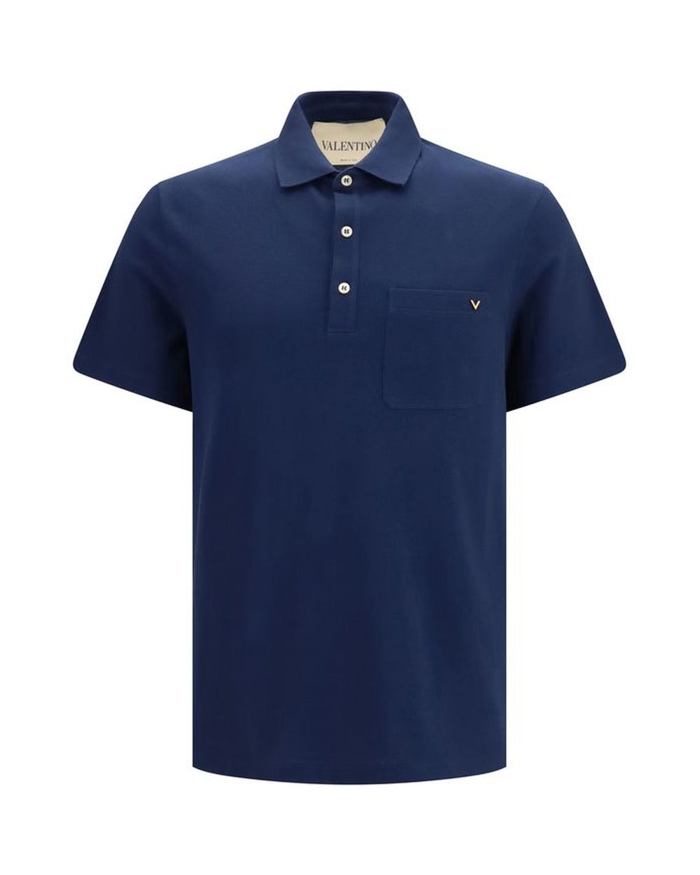 Valentino Garavani Blue Cotton Polo Shirt