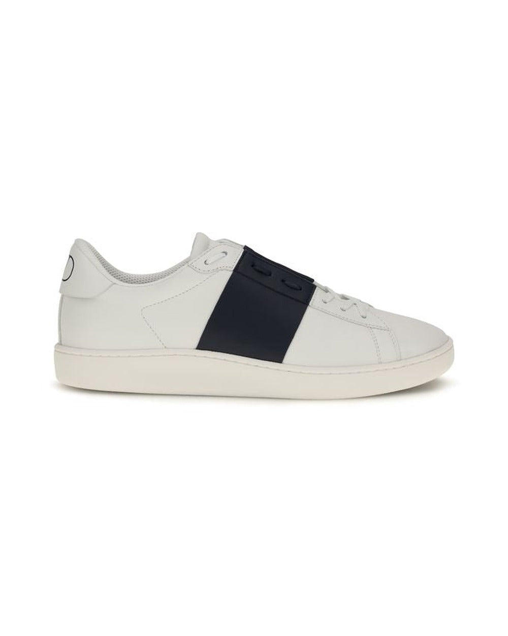 Valentino Garavani Blue Calf Leather Bos Taurus Low Top Sneakers