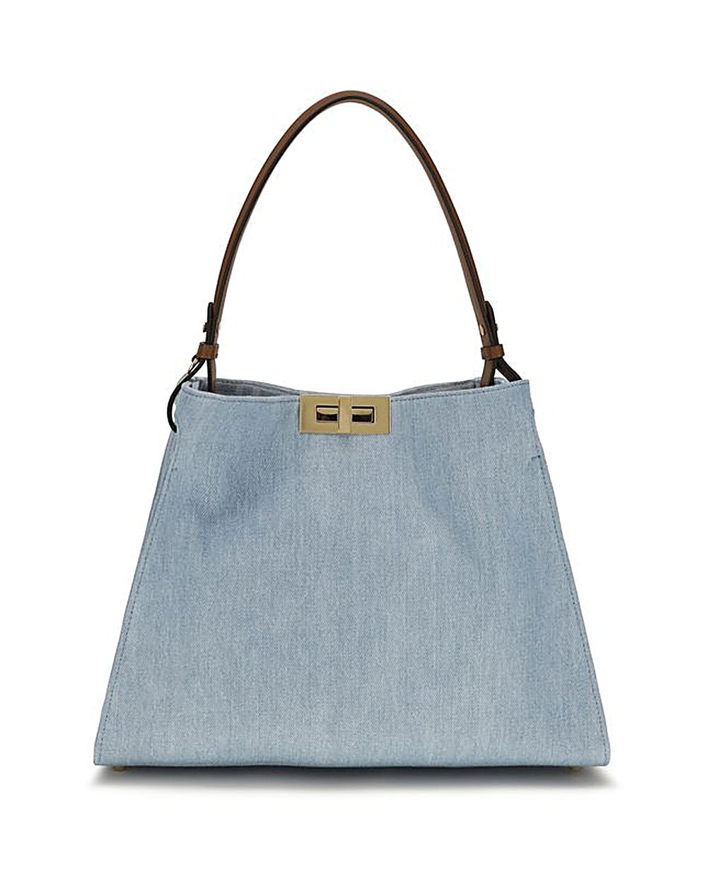 Fendi Blue Cotton Handbag