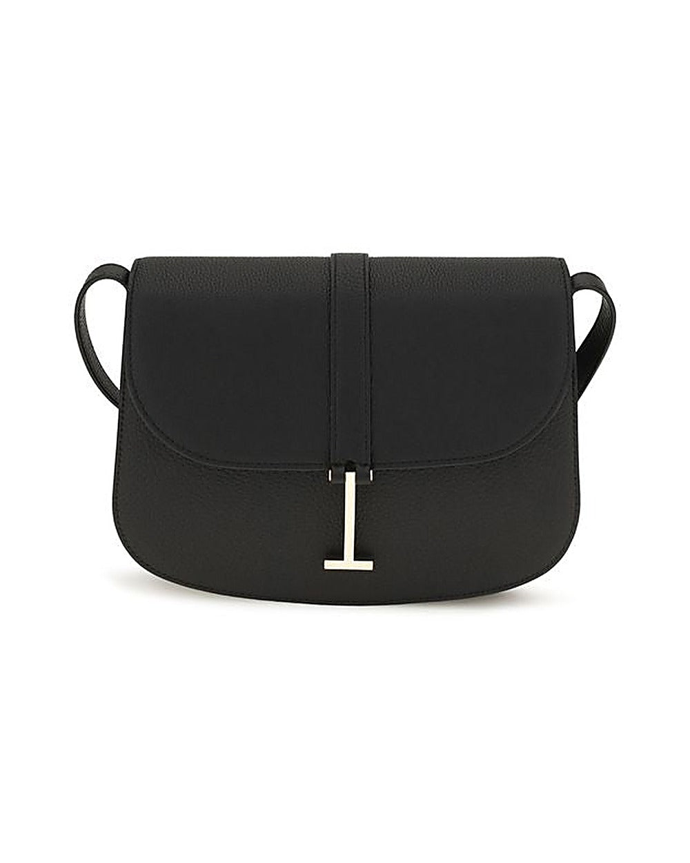 Tom Ford Black Calf Leather Bos Taurus Shoulder Bag