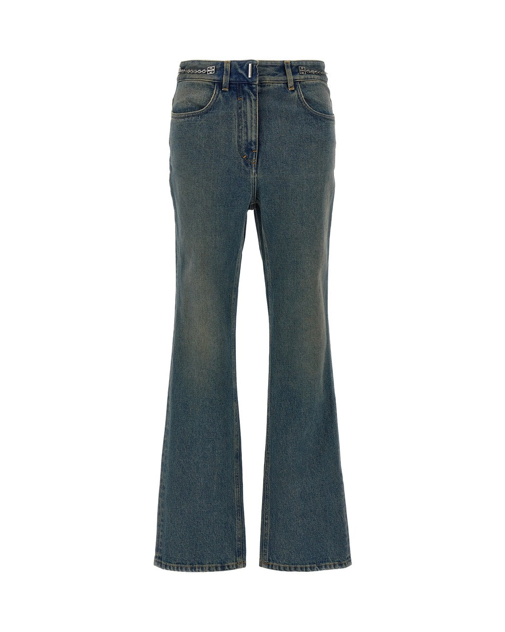 Givenchy Blue Cotton Bootcut Jeans