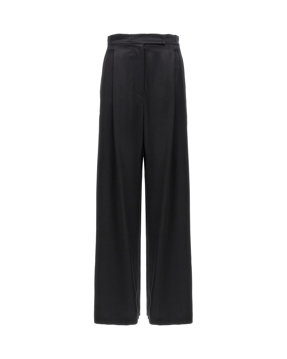 Max Mara Black Silk Casual Pants