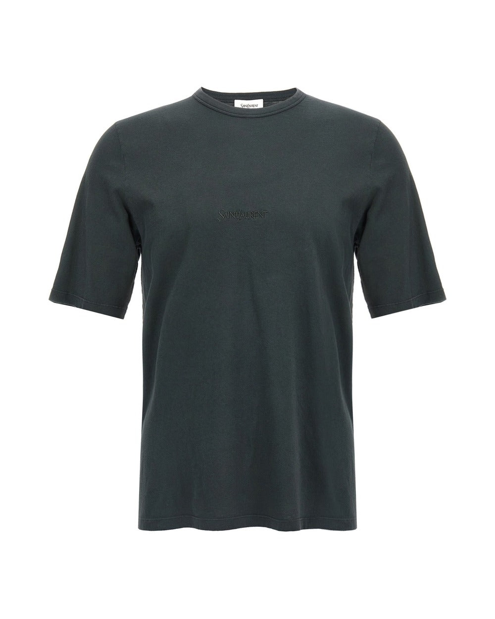 Saint Laurent Black Cotton T-Shirt