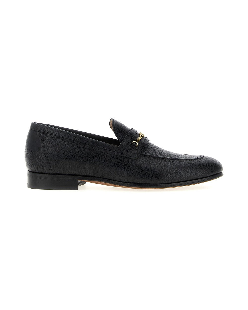 Valentino Garavani Black Goatskin Slip-On Loafers