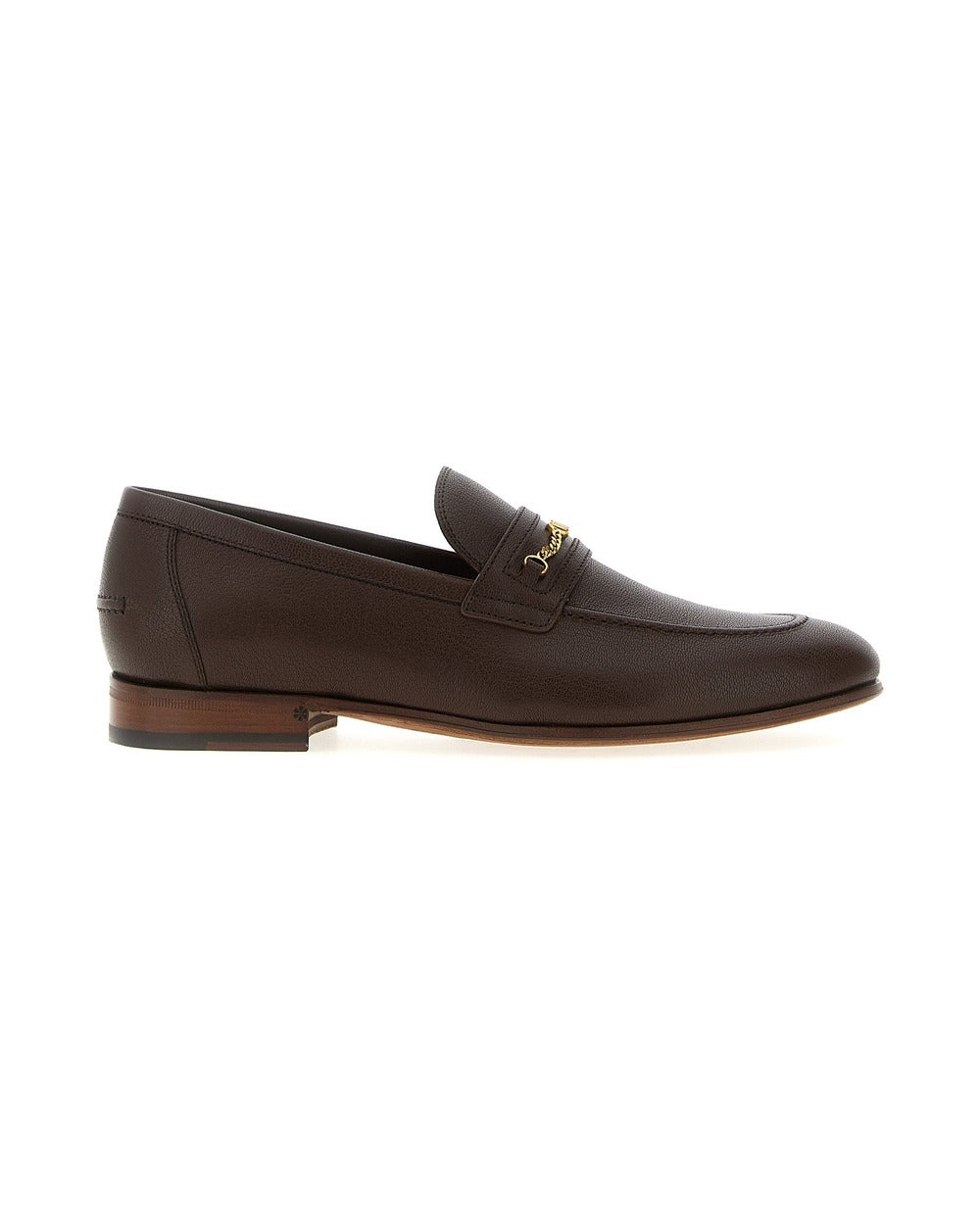 Valentino Garavani Brown Goatskin Slip-On Loafers