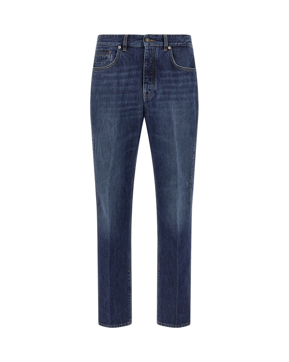 Givenchy Blue Cotton Straight-Leg Jeans