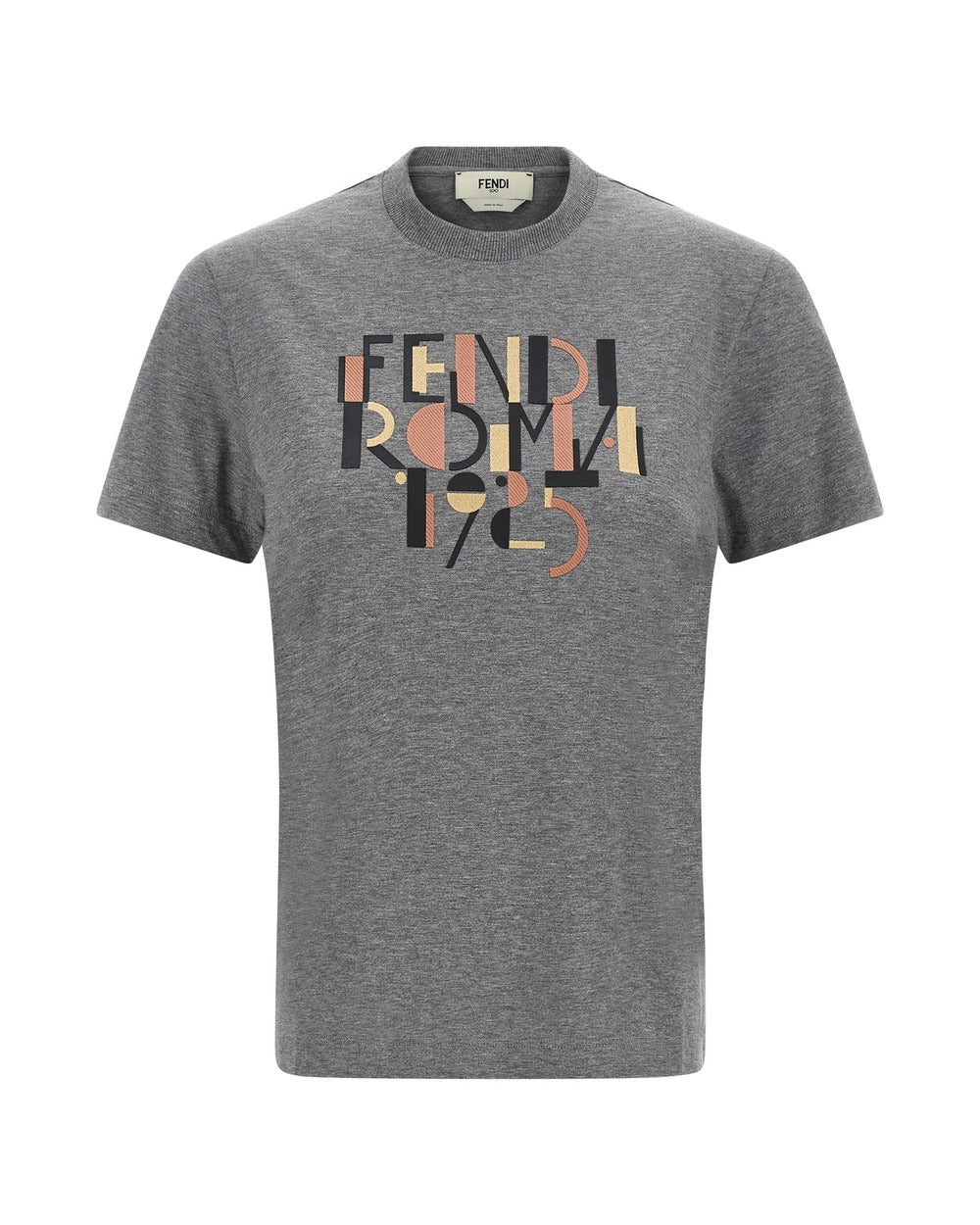 Fendi Gray Cotton T-Shirt