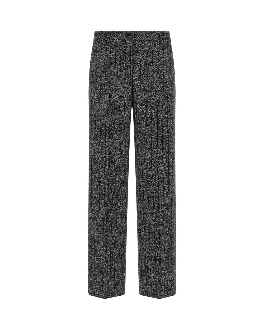 Dolce & Gabbana Bicolor Virgin Wool Casual Pants