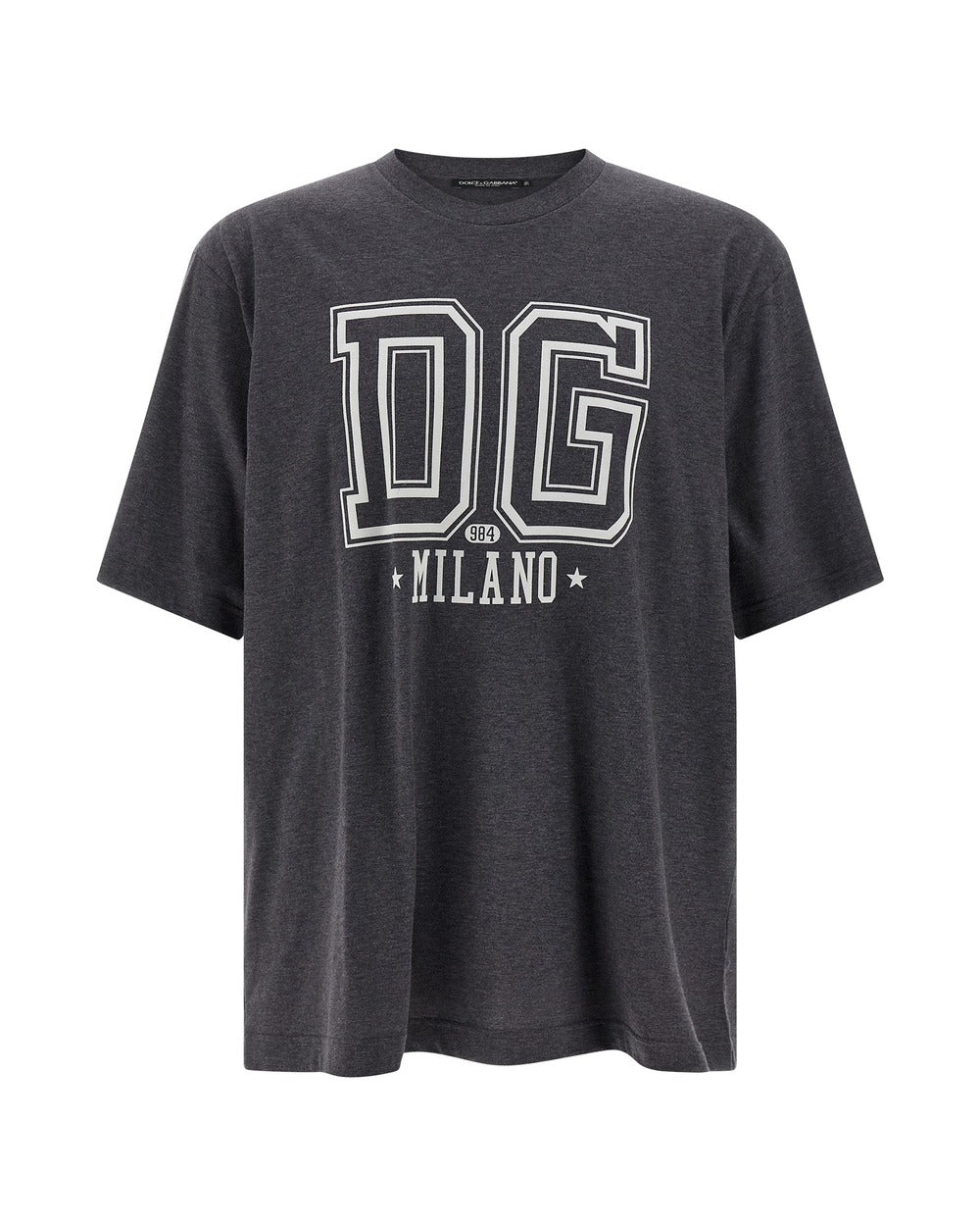 Dolce & Gabbana Gray Cotton T-Shirt