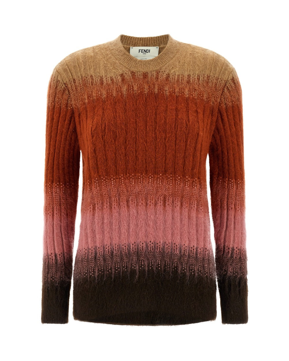 Fendi Multicolor Wool Cardigan