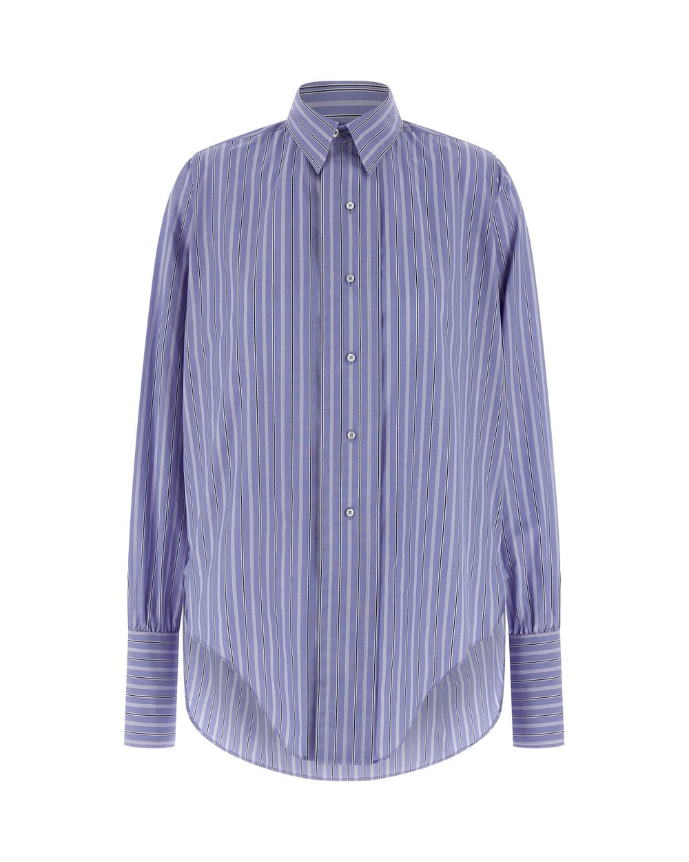 Maison Margiela Blue Cotton Blouse