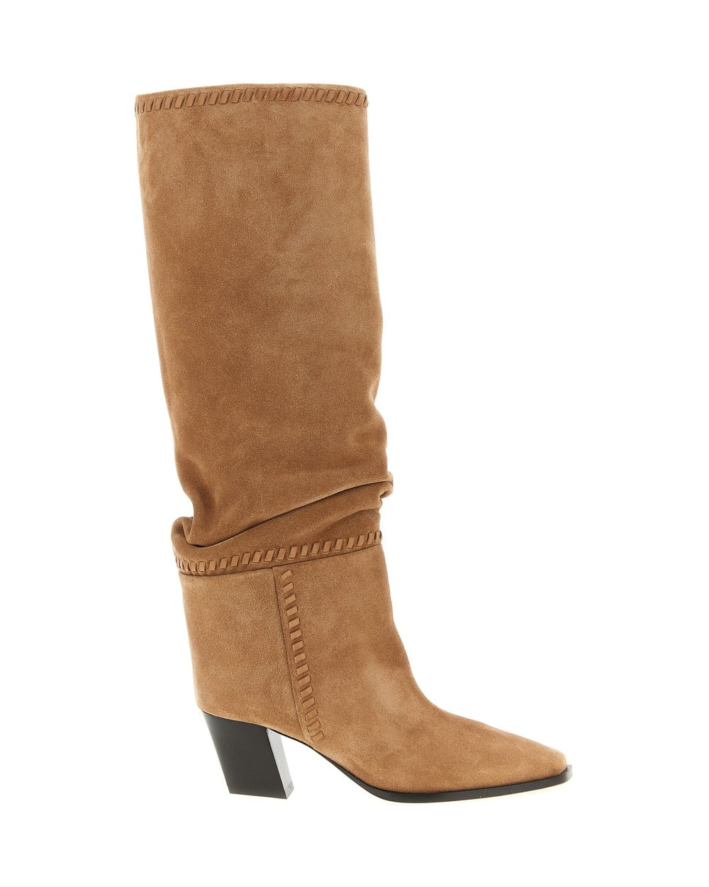 Jimmy Choo Beige Leather Over The Knee