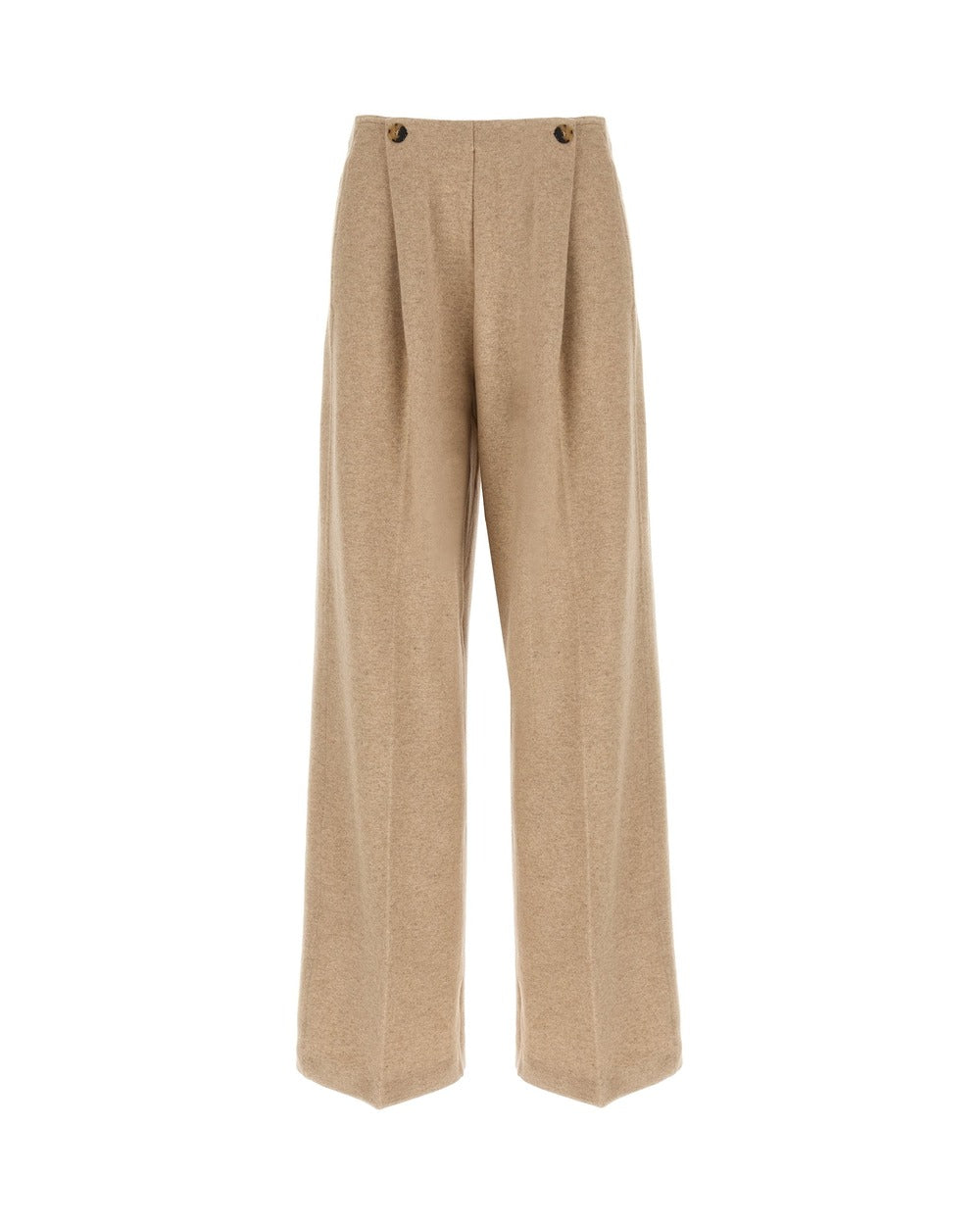 Max Mara Beige Cashmere Casual Pants