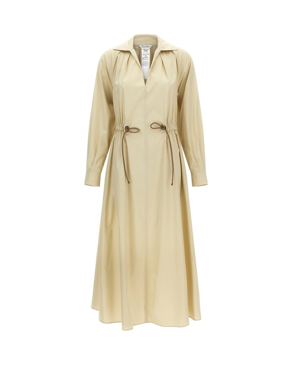 Max Mara Beige Cotton Long Dress
