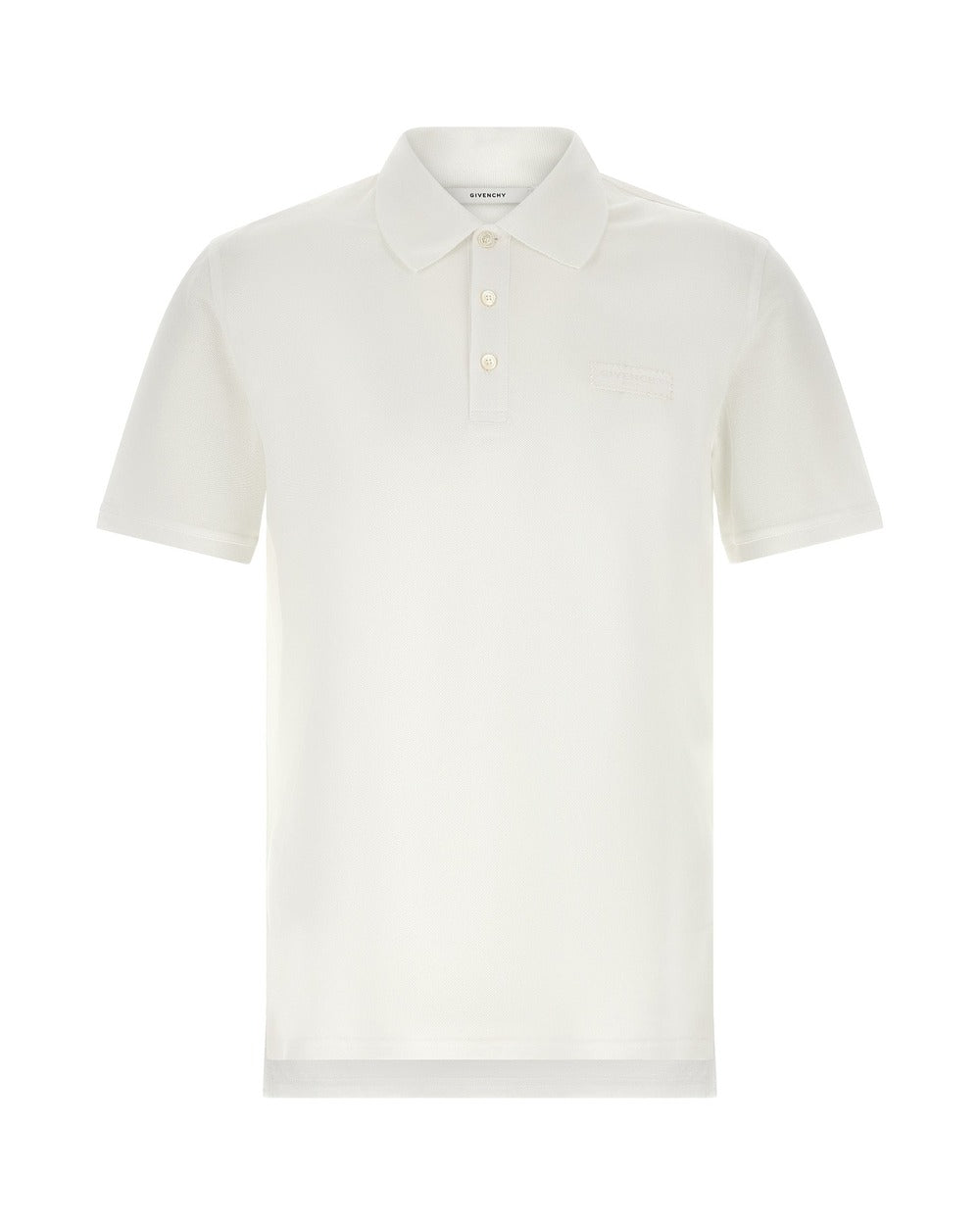 Givenchy White Cotton Polo Shirt