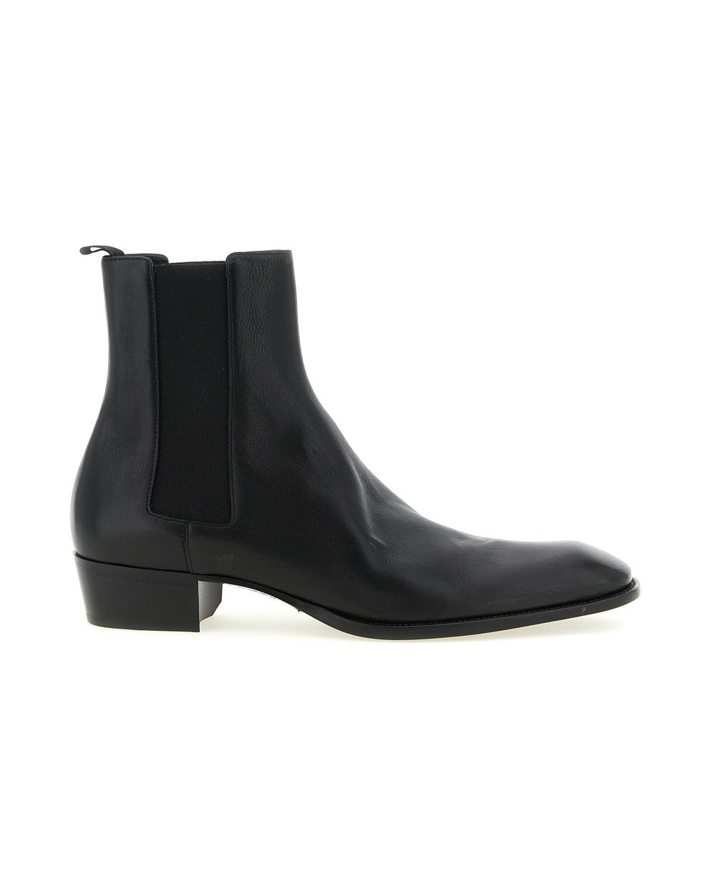 Saint Laurent Black Calfskin Chelsea Boots