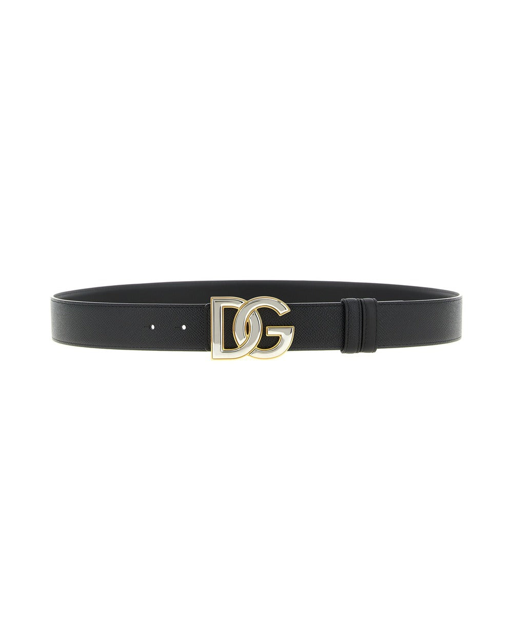 Dolce & Gabbana Black Calfskin Regular Belt