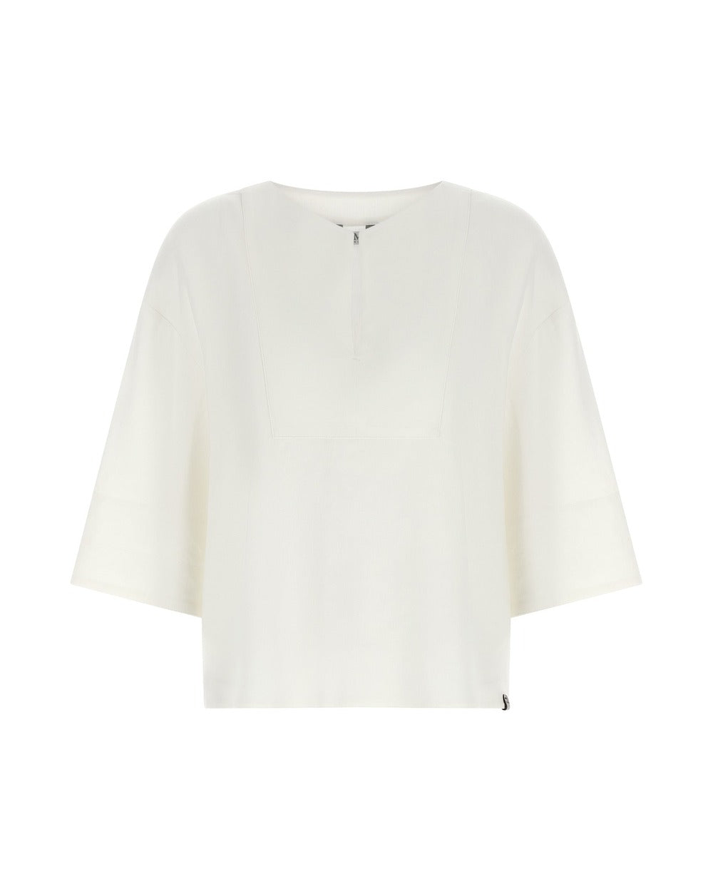 Max Mara White Linen Blouse