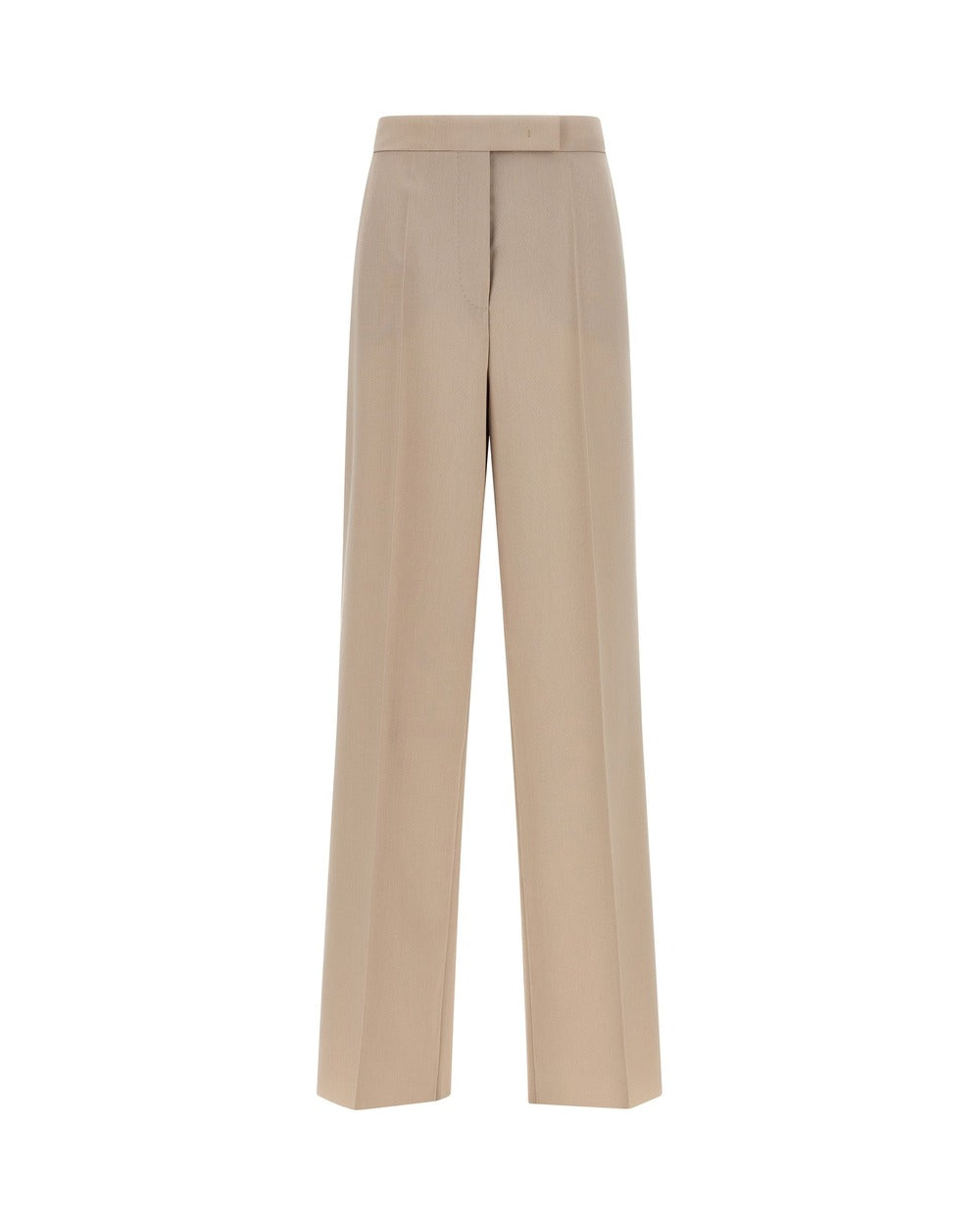 Max Mara Beige Virgin Wool Dress Pants