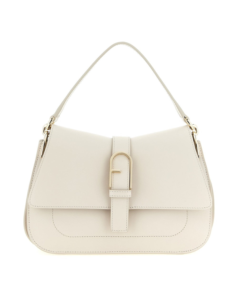 Furla Beige Calfskin Shoulder Bag