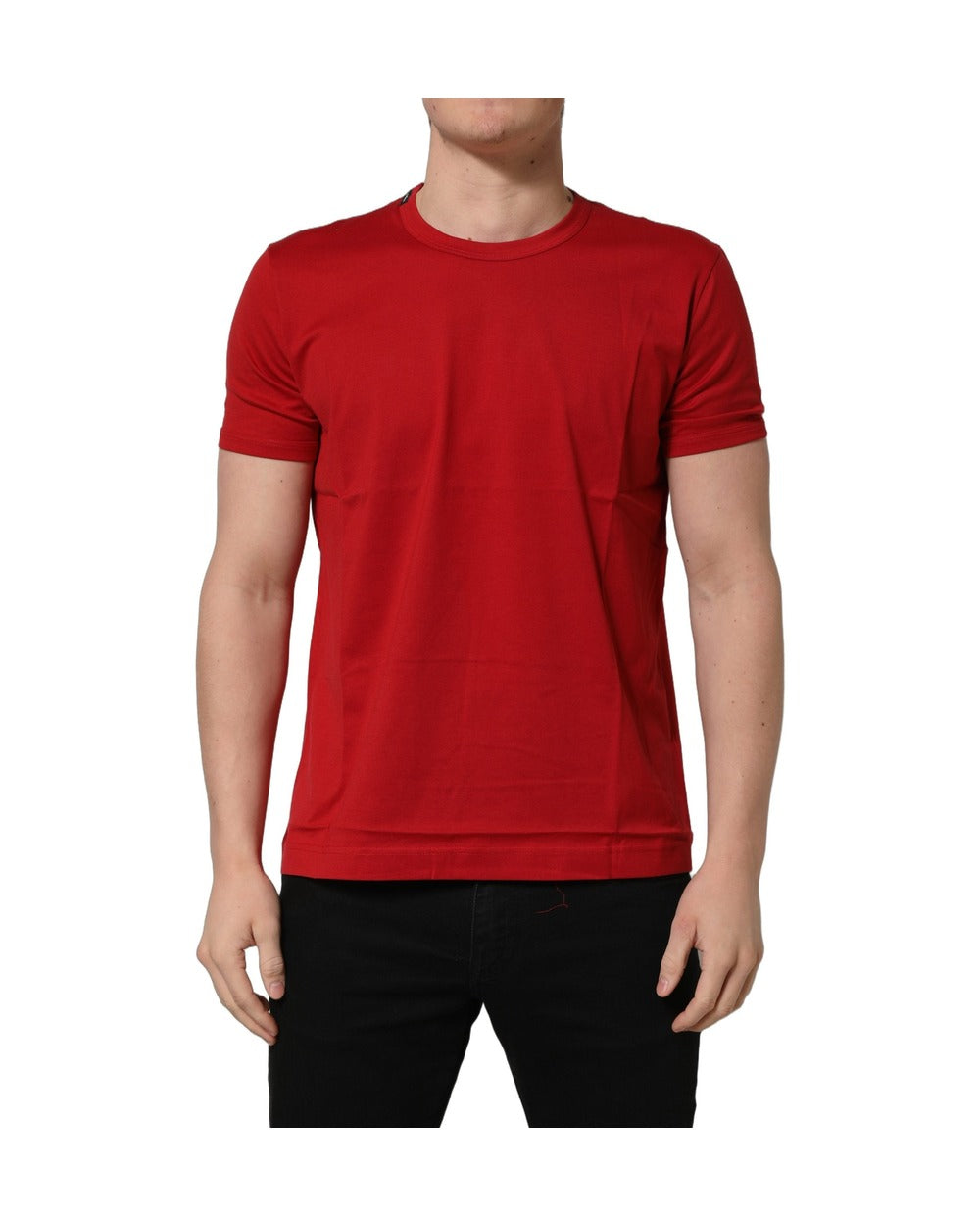 Dolce & Gabbana Red Goodluck 2023 Cotton Crew Neck T-shirt
