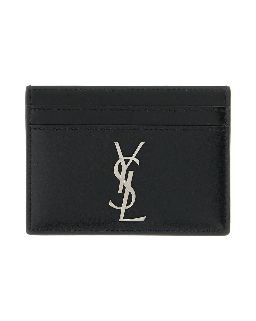 Saint Laurent Black Calfskin Cardholder