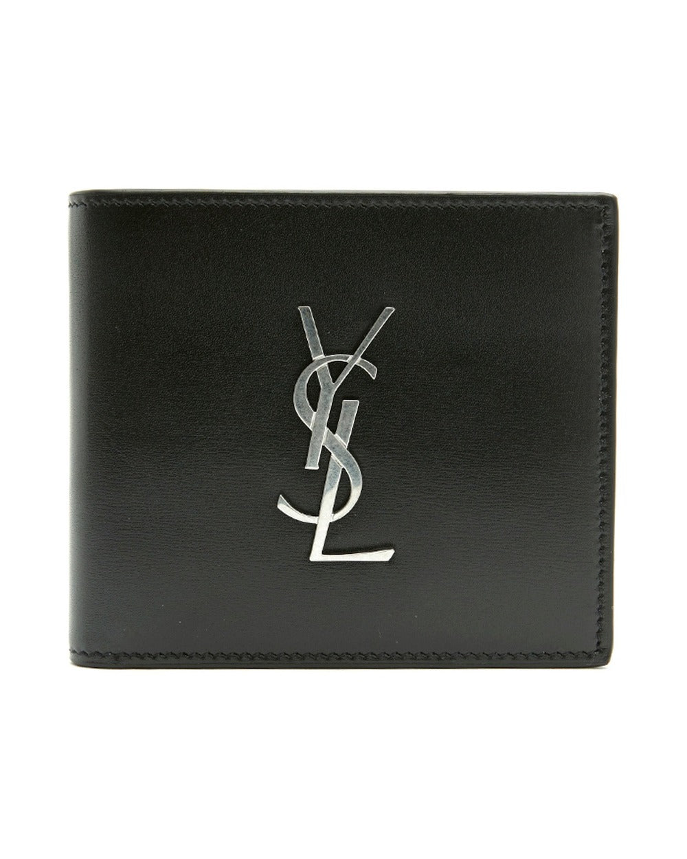 Saint Laurent Black Leather Wallet