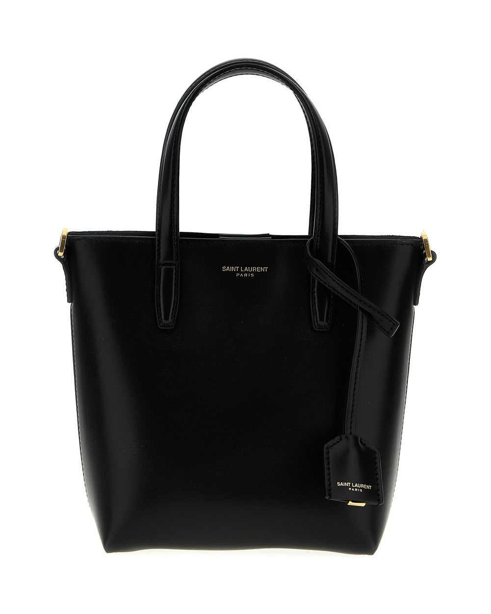 Saint Laurent Black Calfskin Tote Bag