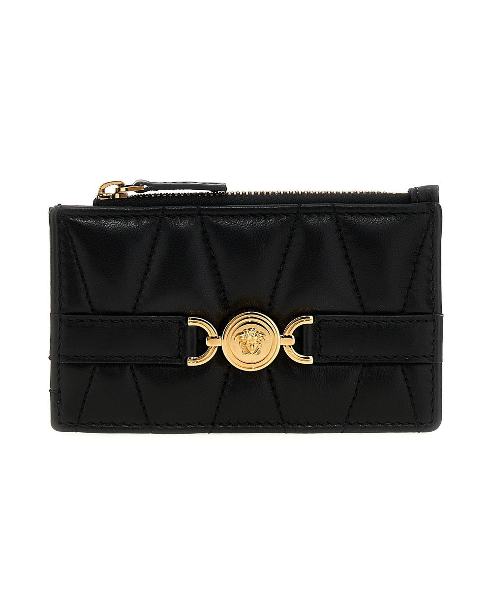 Versace Black Lamb Leather Cardholder