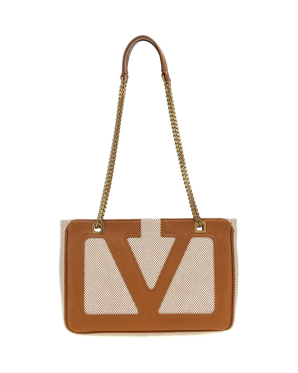 Valentino Garavani Beige Cotton Tote Bag