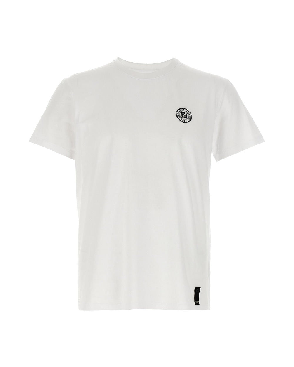 Fendi White Cotton T-Shirt
