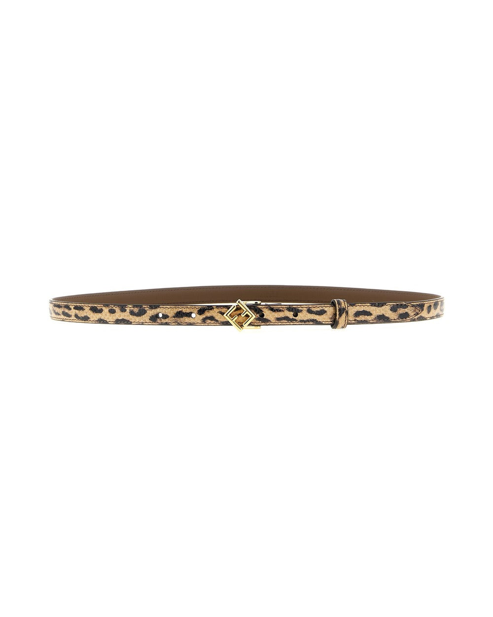 Fendi Multicolor Velvet Leather Regular Belt