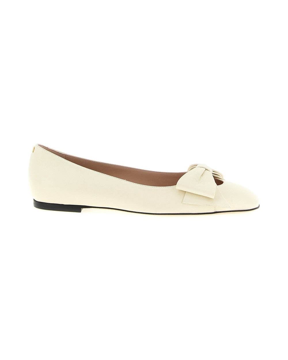 Valentino Garavani White Leather Ballet Flats