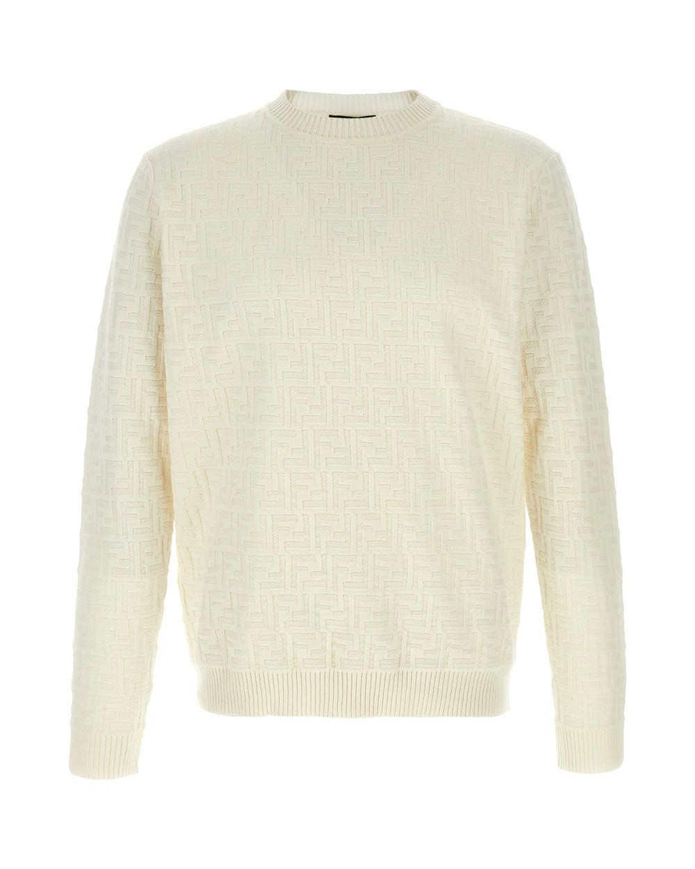 Fendi White Cotton Cardigan