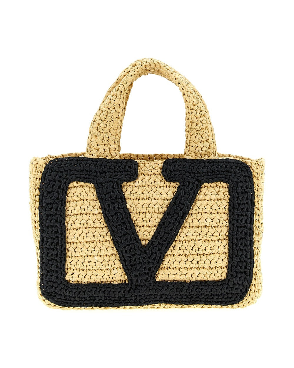 Valentino Garavani Black Viscose Tote Bag